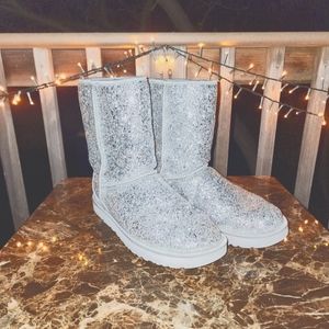 Women's Silver Sparkling UGG Boots
